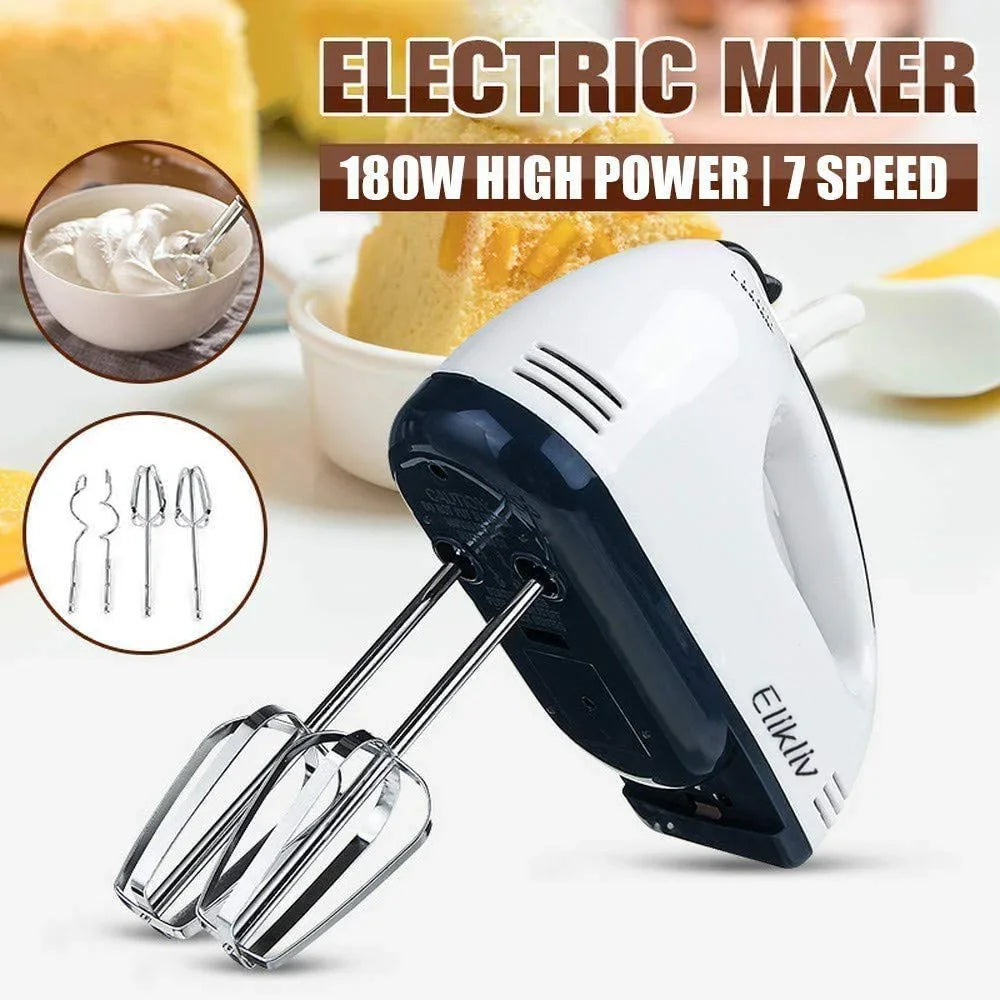 Electric Egg Beater Machine Hand Mixer Handheld Cake Egg Beater Cream Blender Cake Baking Tool