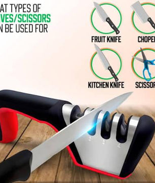 Kitchen Knife Sharpener Adjustable 4-in-1