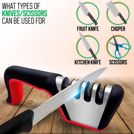 Kitchen Knife Sharpener Adjustable 4-in-1