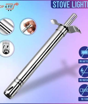 Kitchen Stainless Steel Stove Lighter Metal NO FUEL NEEDED