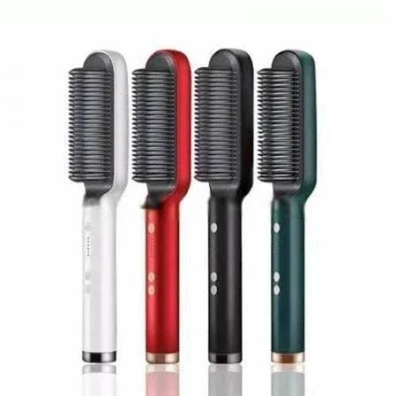 Portable Hair Straightening &amp; Curler Brush